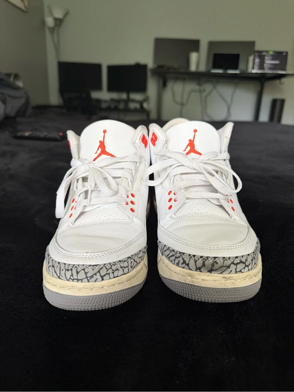 Air Jordan 3 Retro Georgia Peach Cosmic Clay White Cement W11 / M9.5